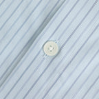 SUVIN HIGH COUNT CLOTH STRIPE HALF SLEEVED SHIRT #LIGHT BLUE STRIPE [A25SS02SS]