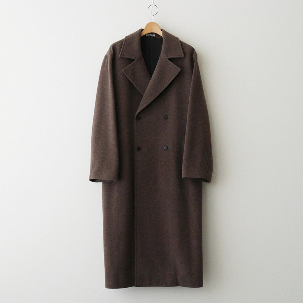SUPER FINE WOOL MOSSER CHESTERFIELD COAT #TOP BROWN [A25AC05WM]