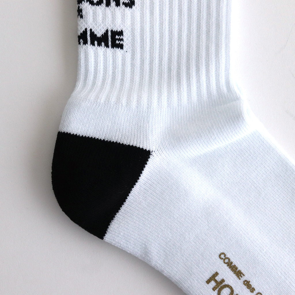 綿パイルライン入りソックス #WHITE [HO-K502-051]