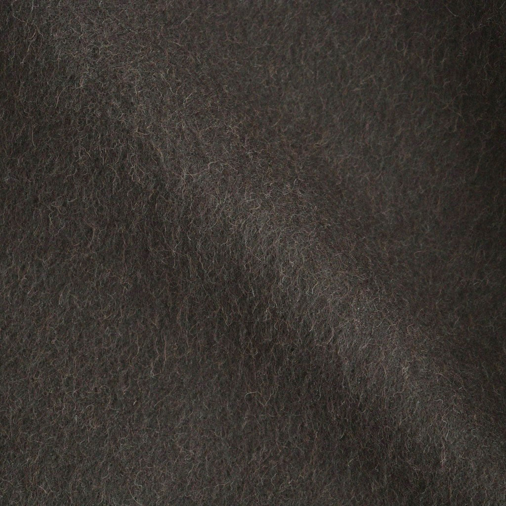 BABY CAMEL FLANNEL ZIP BLOUSON #DARK BROWN [A26AB03BF]