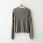 LINEN 14G Pull Over #GREY KHAKI [I26SS-K3]
