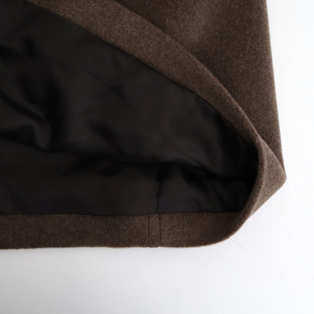 SUPER FINE WOOL MOSSER CHESTERFIELD COAT #TOP BROWN [A25AC02WM]