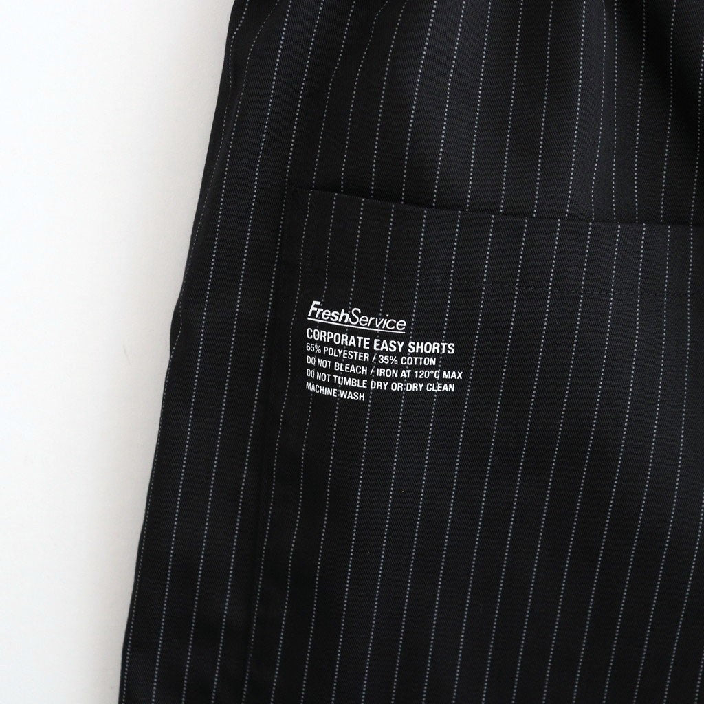 CORPORATE EASY SHORTS #BLACK STRIPE [FSC262-40013B] - ciacura 三重