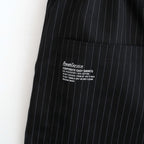 CORPORATE EASY SHORTS #BLACK STRIPE [FSC262-40013B]