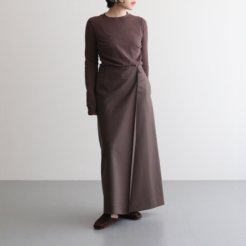 Twill Wrap Skirt #CHO [12520802]