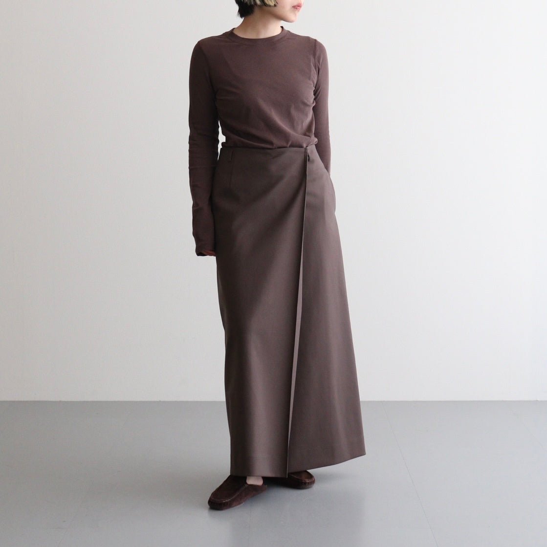 Twill Wrap Skirt #CHO [12520802]
