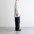 FSSOT | 製品染 30/-スパンポリエステルワッフル クルーネックオーバーサイズプルオーバー #ASH WHITE [GE_FR1203TF]