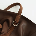 3WAY MEDIUM TOTE（OIL SUEDE） #COFFEE BROWN [MS-1]