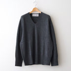 Cashmere V Neck #CHARCOAL [I25AW-IBC63]