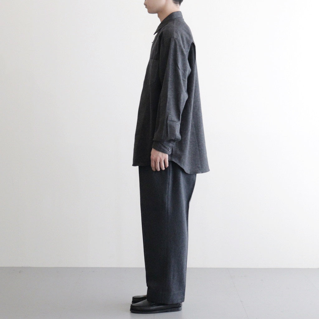 ウールフラノトラウザーズ #CHACOAL [HP-P035-051]