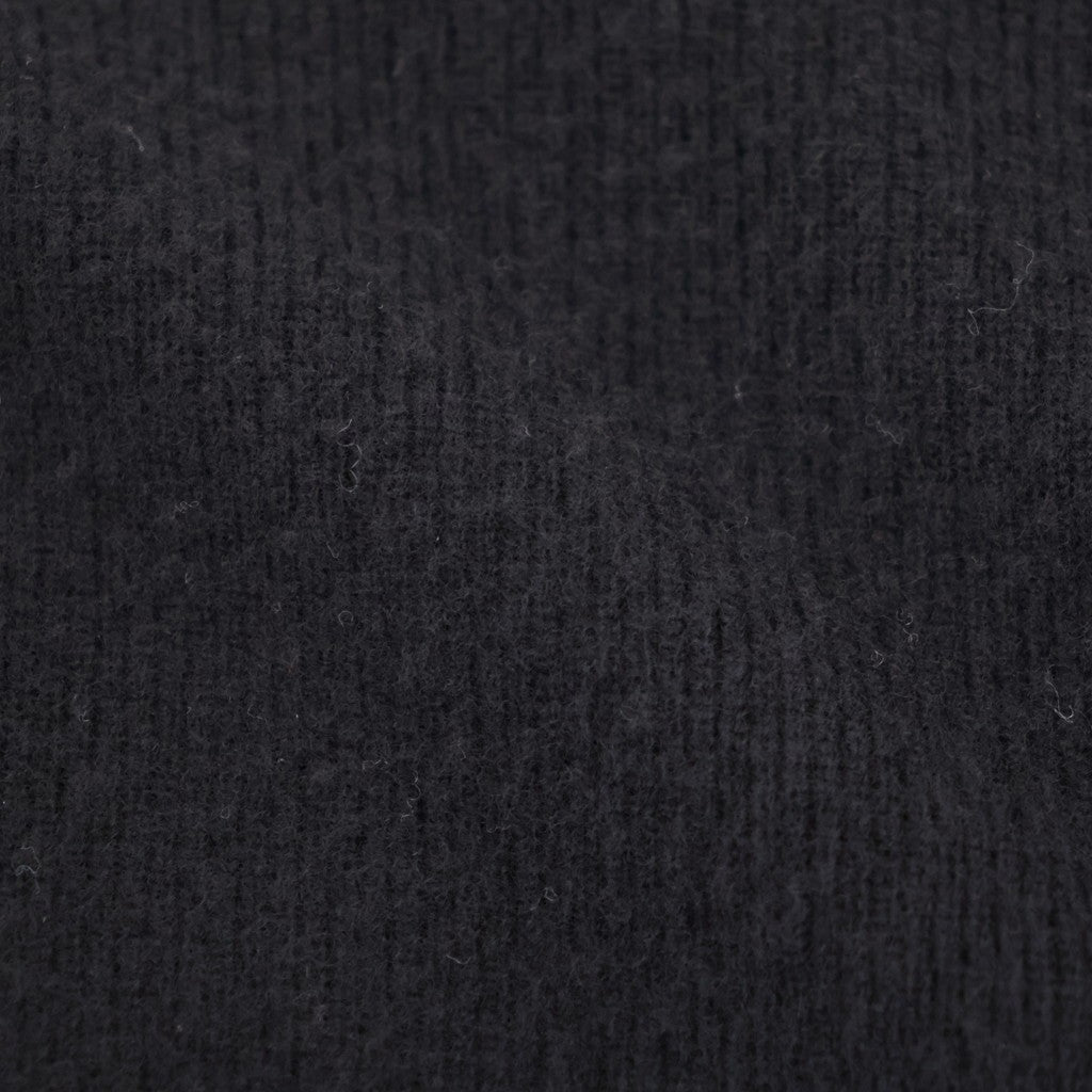 SUPER FINE WOOL MILLED KNIT CREW NECK LS #BLACK [ST.1639]