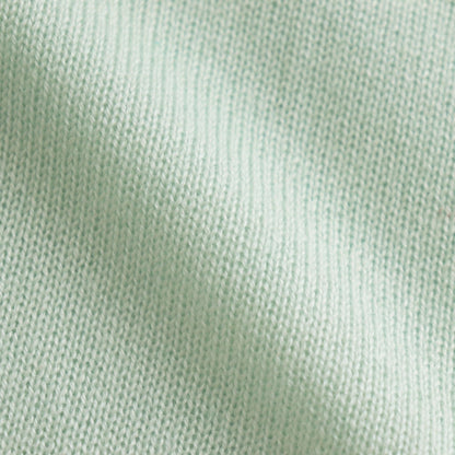 SUPER FINE CASHMERE SILK KNIT SKIPPER POLO #WHITE GREEN [A25SP02SC]