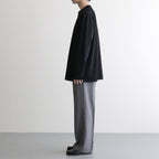 SUVIN 60/2 OVERSIZED LONG SLEEVE T-SHIRT #BLACK [KKAGLM0018]