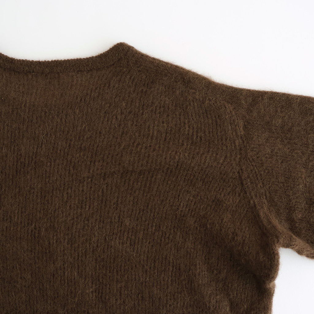 BABY SURI ALPACA SHEER KNIT P/O #DARK BROWN [A25AP01AK]