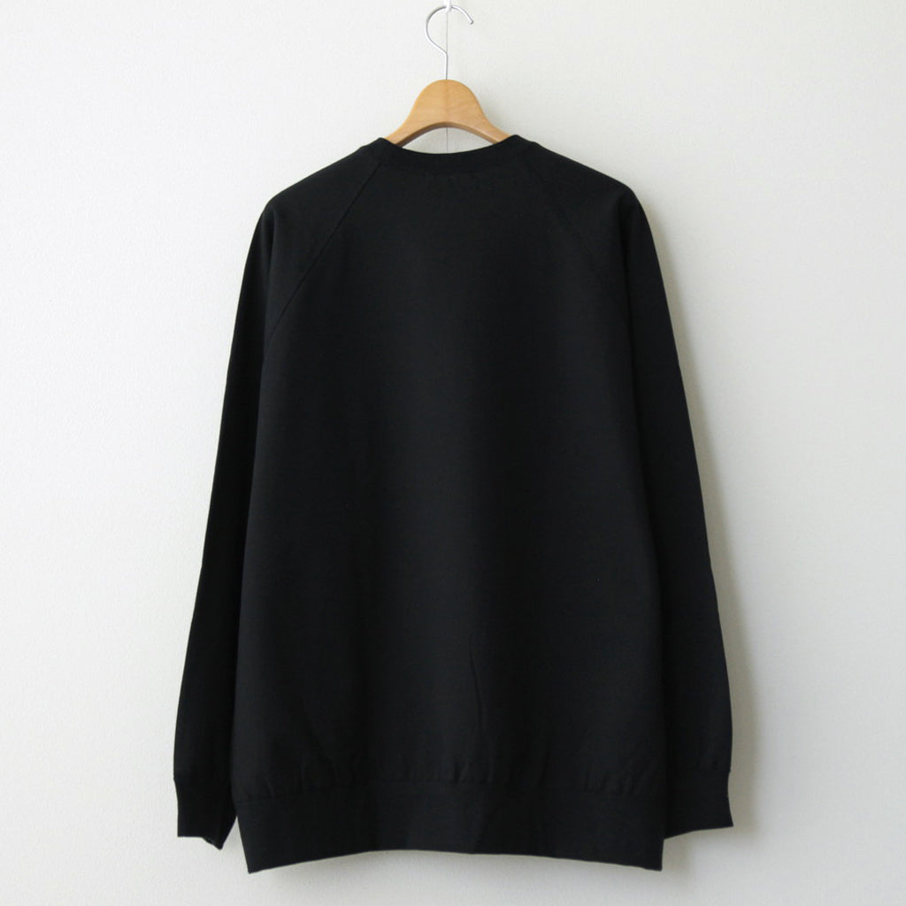 Ultra Compact Terry Crew Neck Sweater #BLACK [GM243-70142]