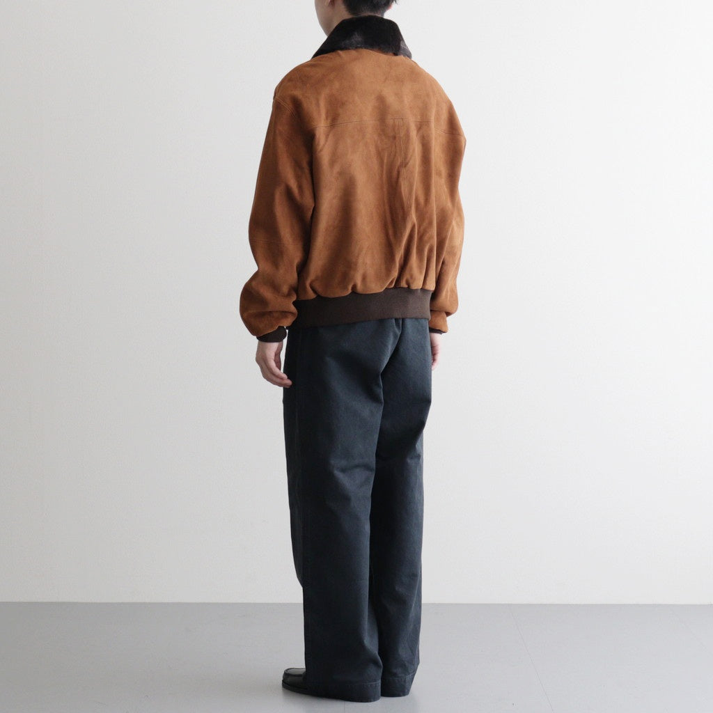 ジャケット・アウター BEAMS FAKE SUEDE ZIP BLOUSON CAMEL LAMB SUEDE ZIP BLOUSON #CAMEL [A25SB01GS] – ciacura