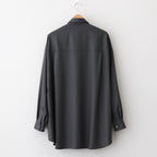 Extra Fine Wool L/S Oversized Regular Collar Shirt #GRAY [GM251-50092B]