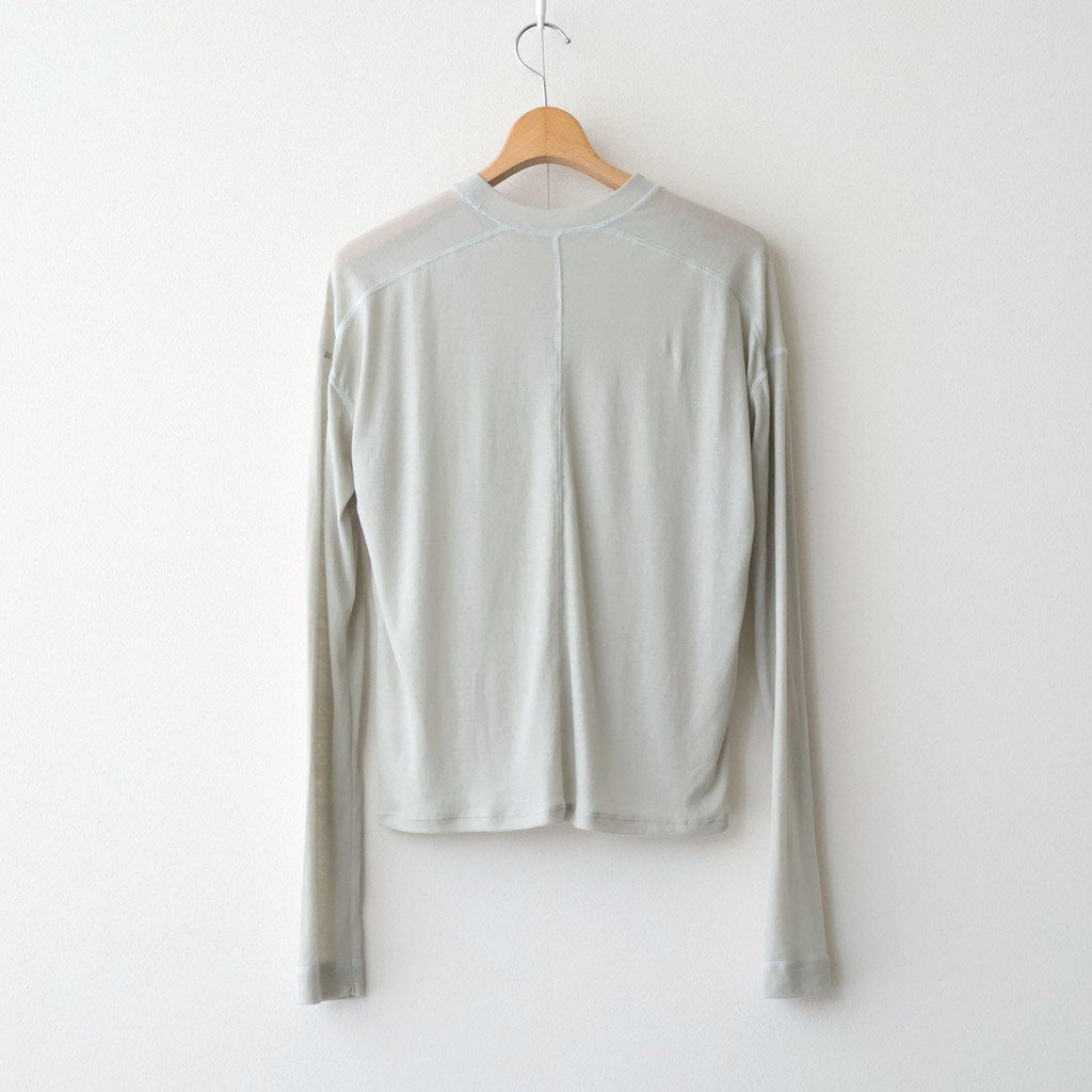 Hightwist Gauze Long T-shirts #SAGE [12610620]