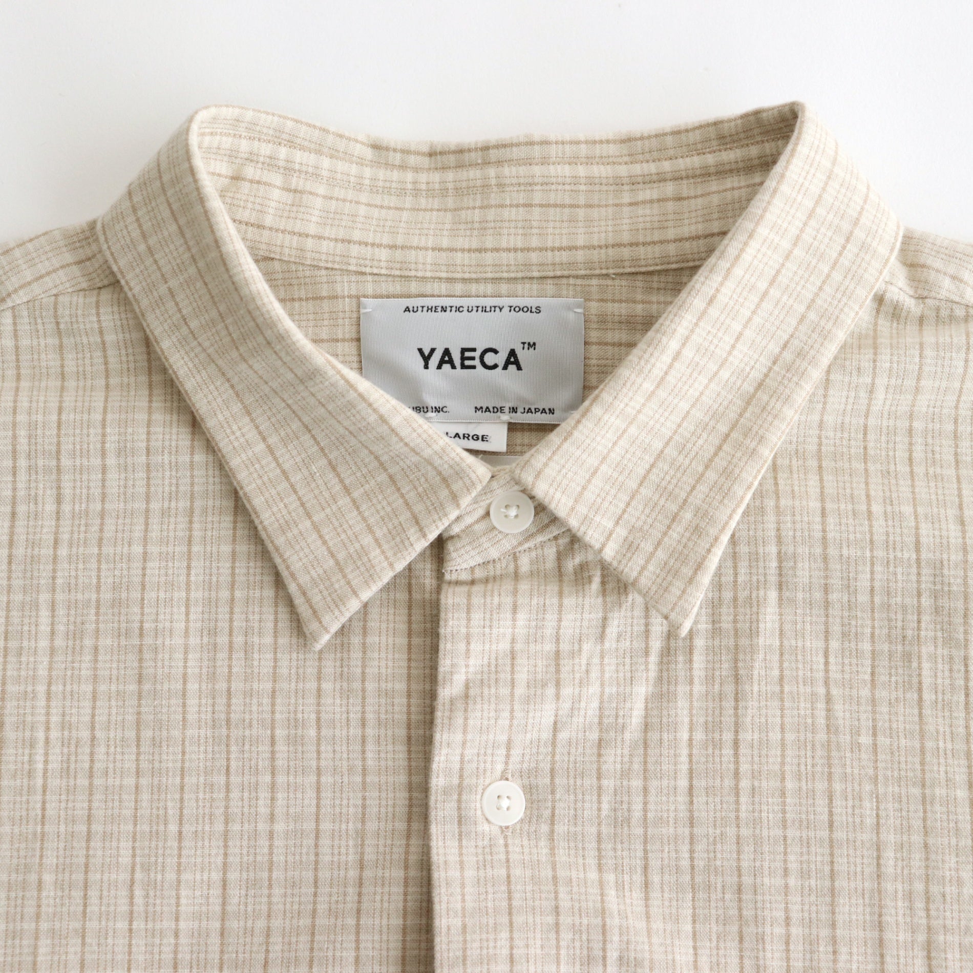 BUTTON SHIRT FLAP POCKET #kusaki khaki-ch [15110]