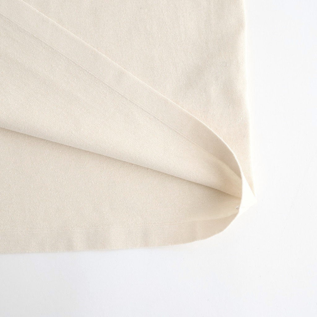 HIGH GAUGE TUSSAH SILK KNIT SKIPPER POLO #IVORY [A26SP02SJ]