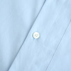 WASHED FINX TWILL BIG HALF SLEEVED SHIRT #LIGHT BLUE [A26SS03TN]