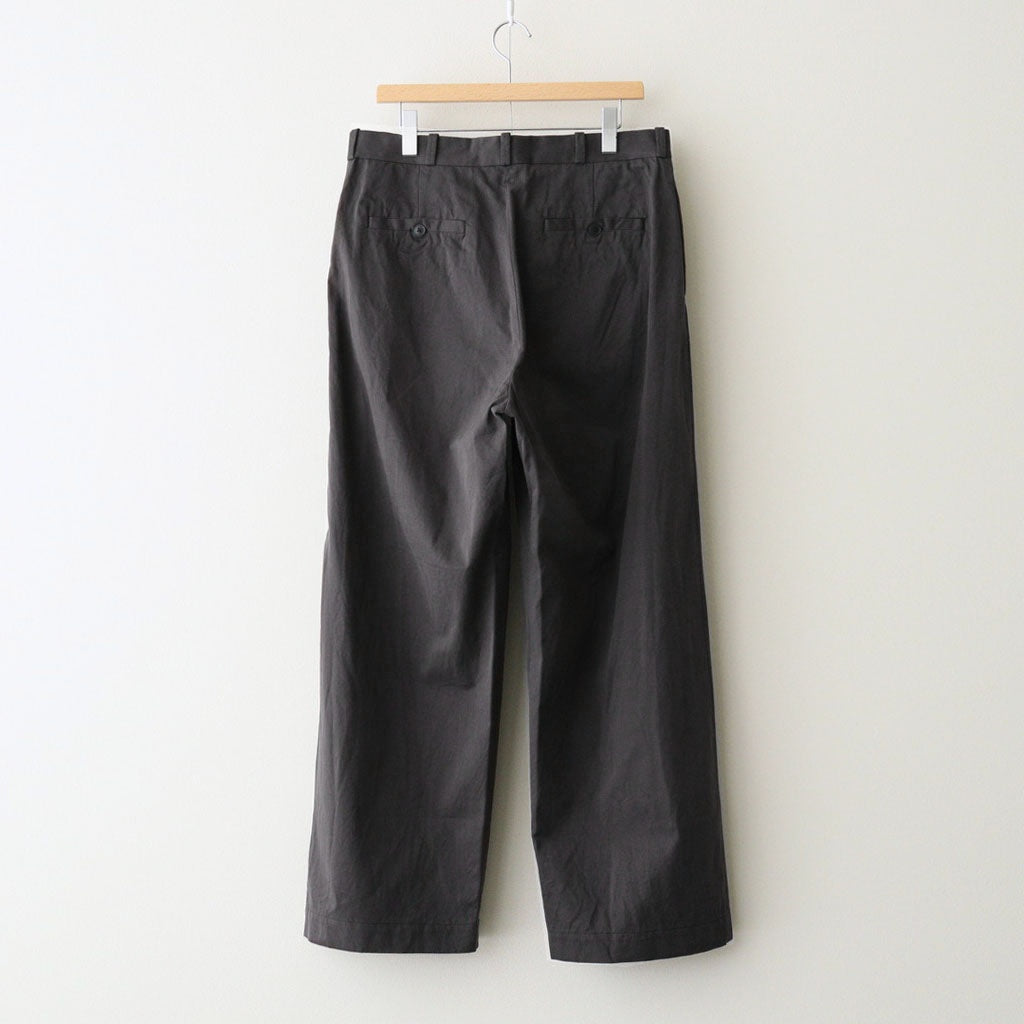 CHINO TROUSERS - WIDE STRAIGHT #CHARCOAL [11062601]