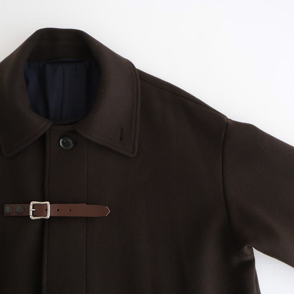 Melton Big Balmaccan Coat #BROWN [YK25FW01033C]