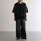 Links Zip Up Vest #Black [2501-017]