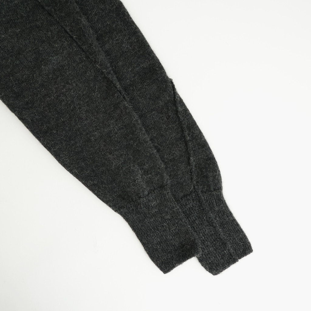 Baby Alpaca V-neck Sweater #Charcoal [YK26FW01379S]