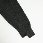 Baby Alpaca V-neck Sweater #Charcoal [YK26FW01379S]