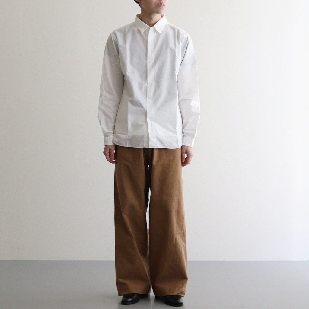 CHINO CLOTH PANTS WIDE #l.brown 起毛 [14653]