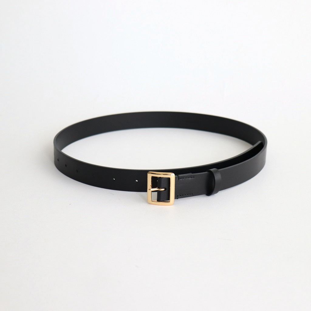 SQUARE BUCKLE BELT #BLACK [A25SB05RP-M]