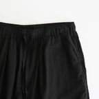 GARMENTDYED COTTON SILK TWILL EASY PANTS #BLACK [YK25SS001007P]