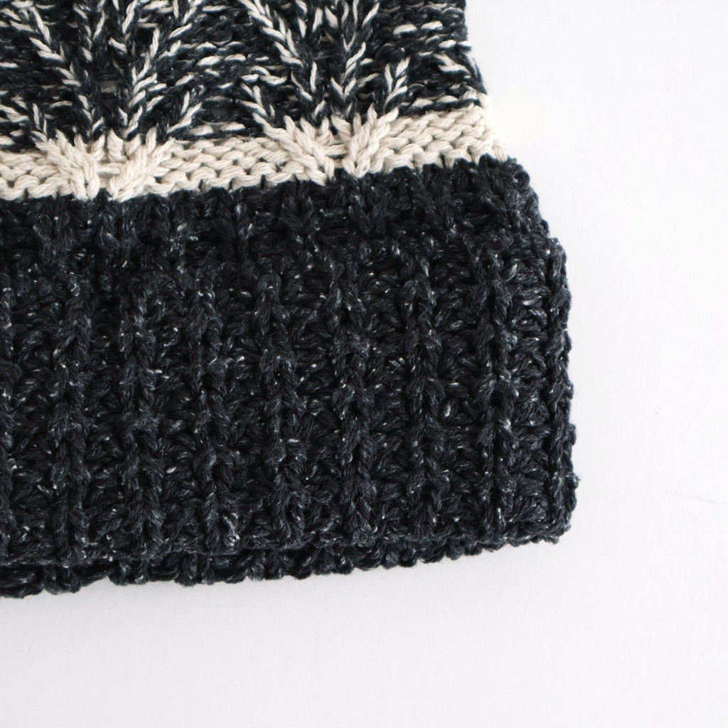 Vanda Knit Hat #Black Mix [N-1505]