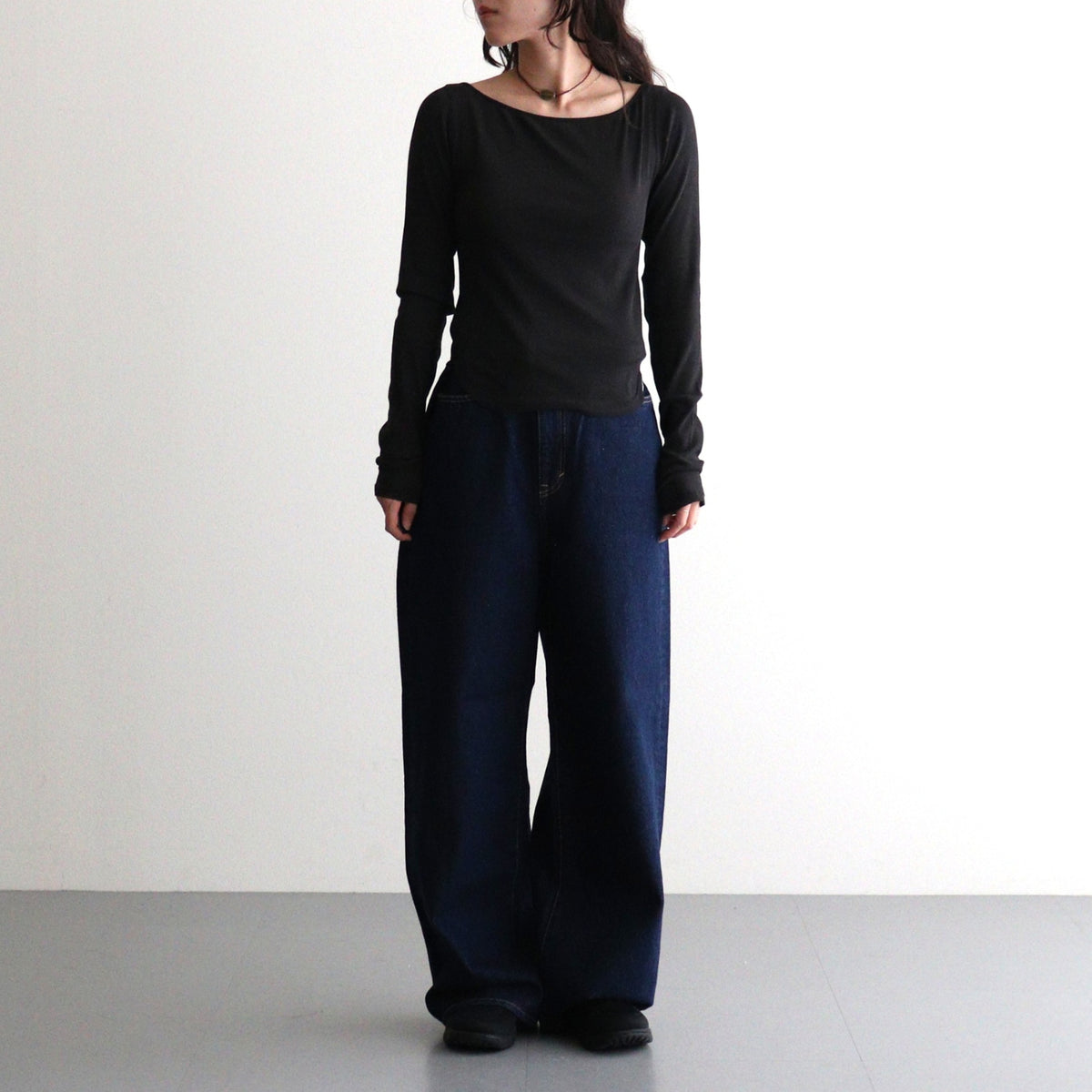 女性モデル(ニシ):158cm　着用サイズ:F