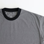 MICRO BORDER S/S TEE #WHITE × BLACK [FSC251-70115]