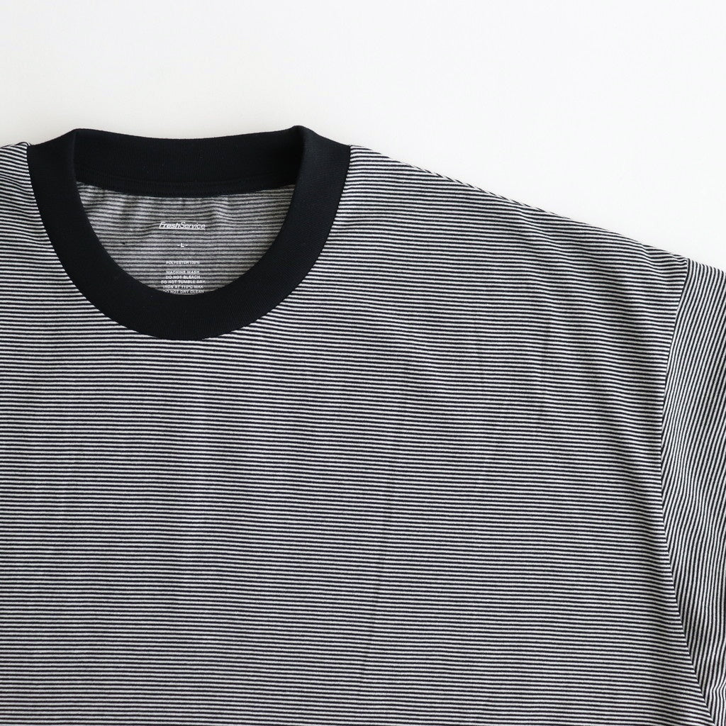 MICRO BORDER S/S TEE #WHITE × BLACK [FSC251-70115]