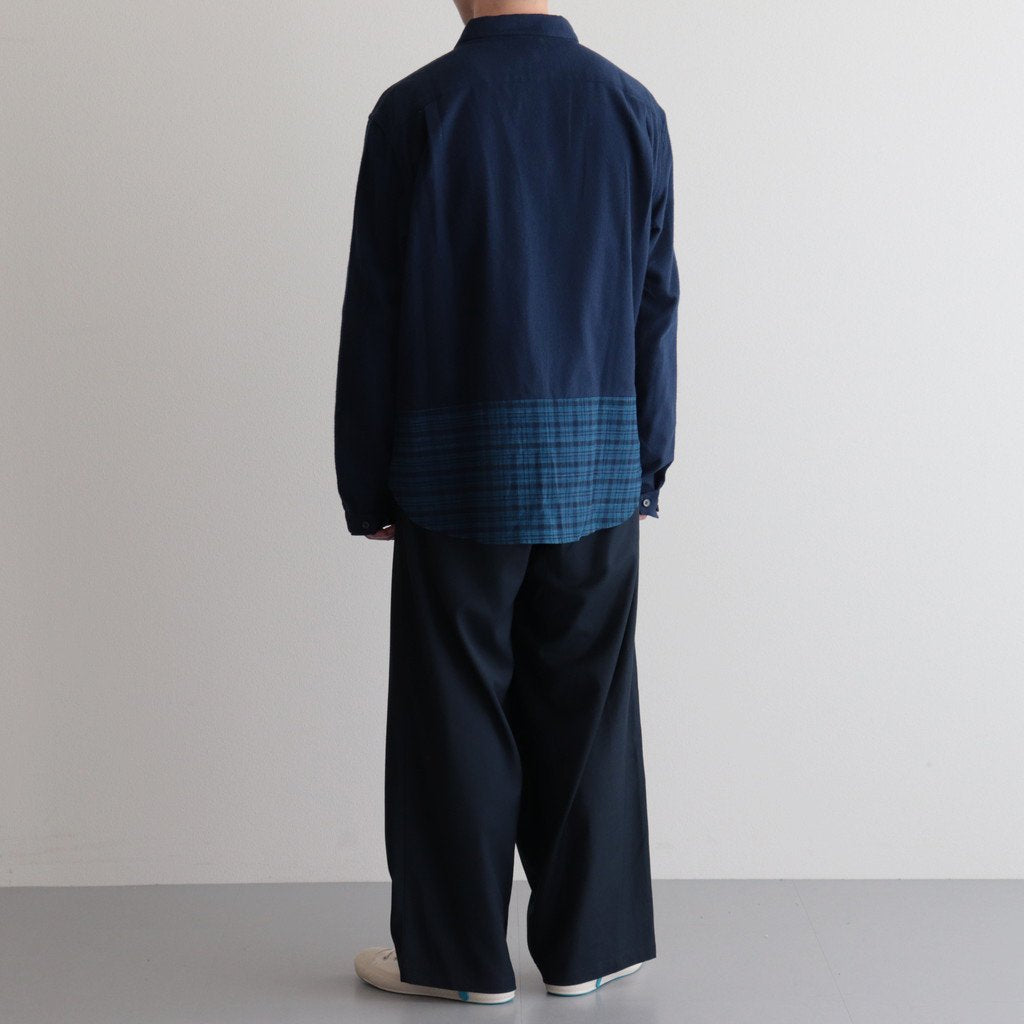 松阪木綿のポケットシャツ #NAVY