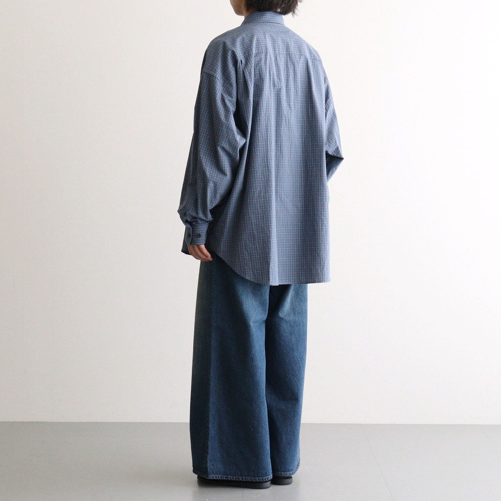 Used Denim Baggy Pants #DARK BLUE [ID-PT53]