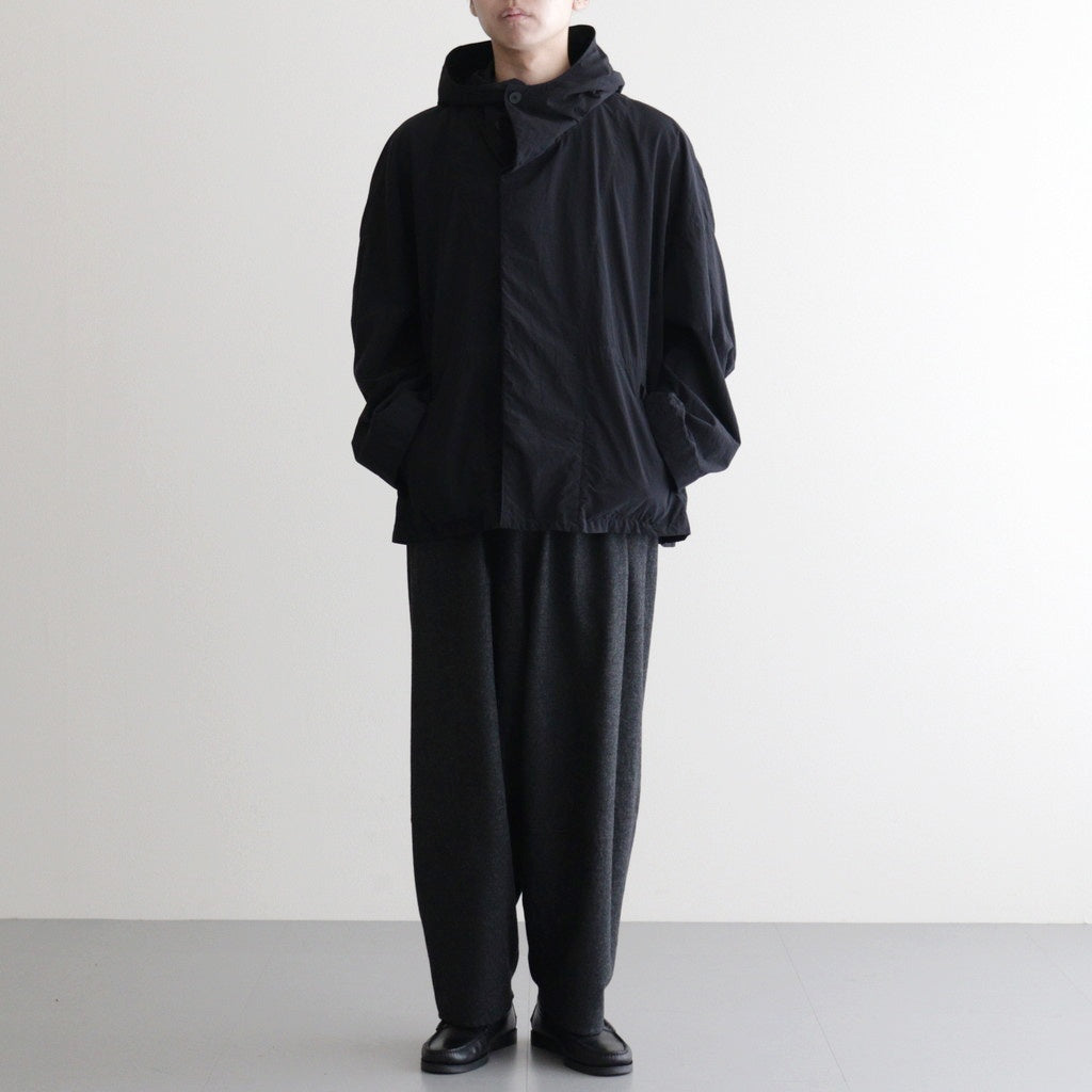 FSHGPT - ウールシーチング ・ ガーメントウォッシュ イージーパンツ #91 Dark Grey top [SN_FR1604PF]