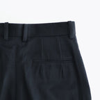 W/CA BEAVER STRAIGHT TROUSERS #BLACK [ST.1261]