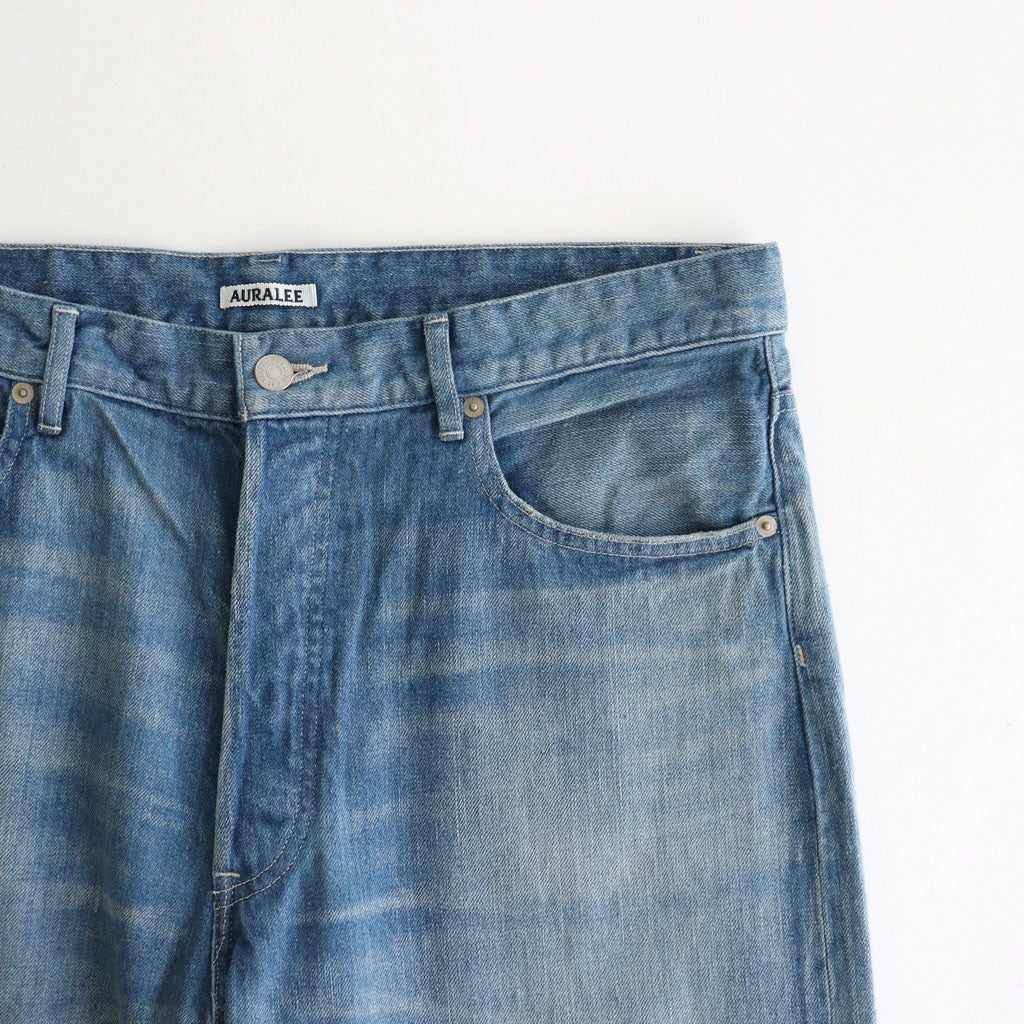 SELVEDGE FADED LIGHT DENIM WIDE PANTS #LIGHT INDIGO [A25SP03DE]