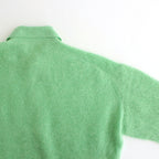 BABY SURI ALPACA SHEER KNIT SHIRT CARDIGAN #LIGHT GREEN [A24AC01AK]