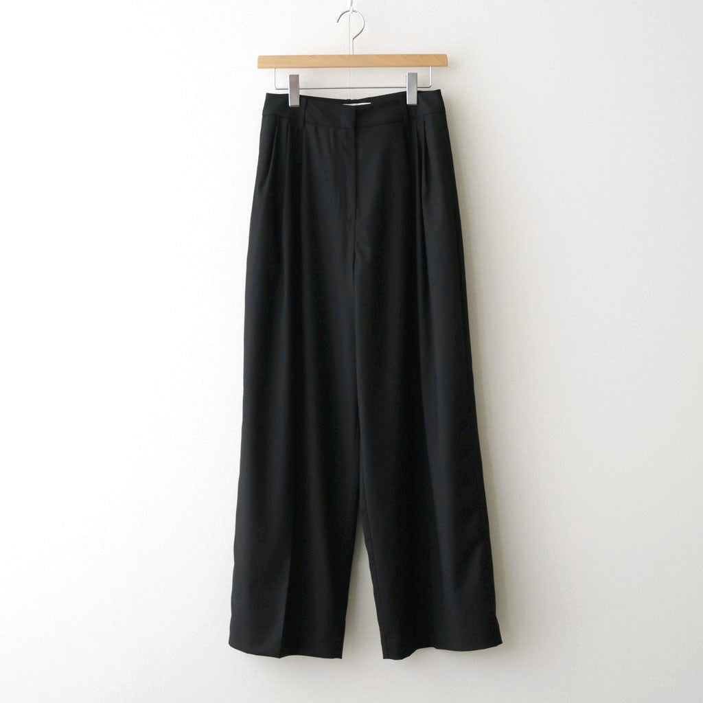 Lightweight Tuck Trousers #BLK [12610723]