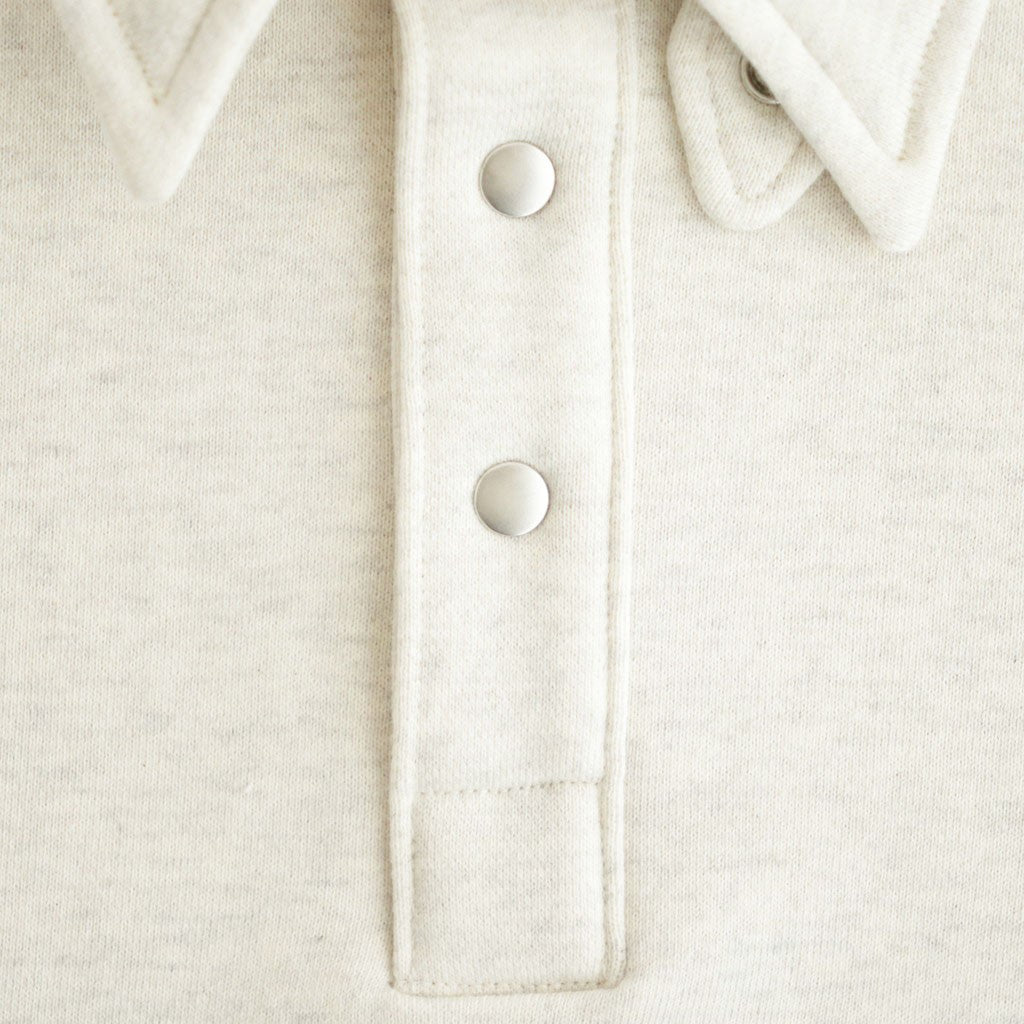 Half-Snap Sweatshirt #Heather Gray [OFH011PO61]