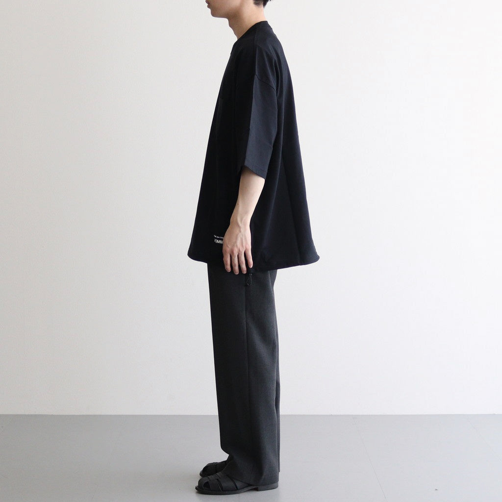 綿天竺 製品プリント S/S ポケットTシャツ #BLACK [HO-T015-051]