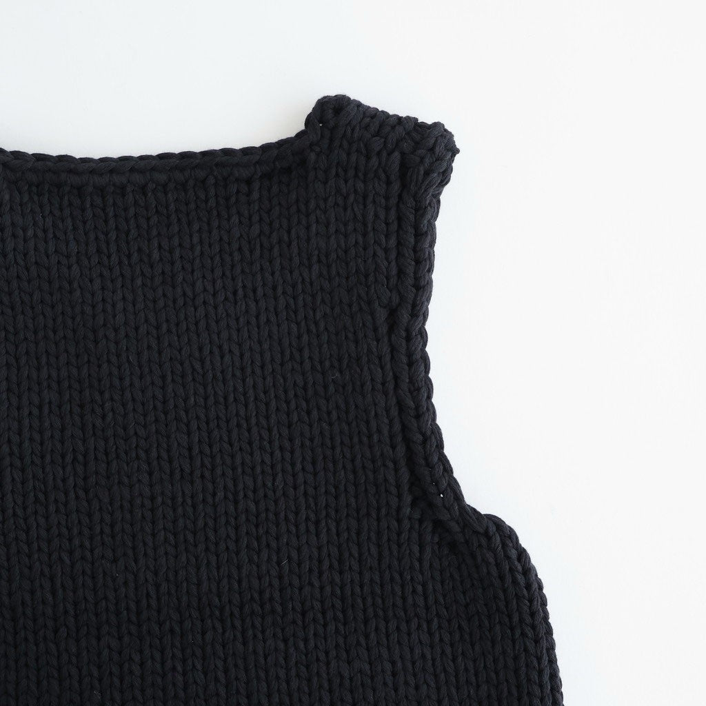 Hand Knit Vest #BLK [12610512]