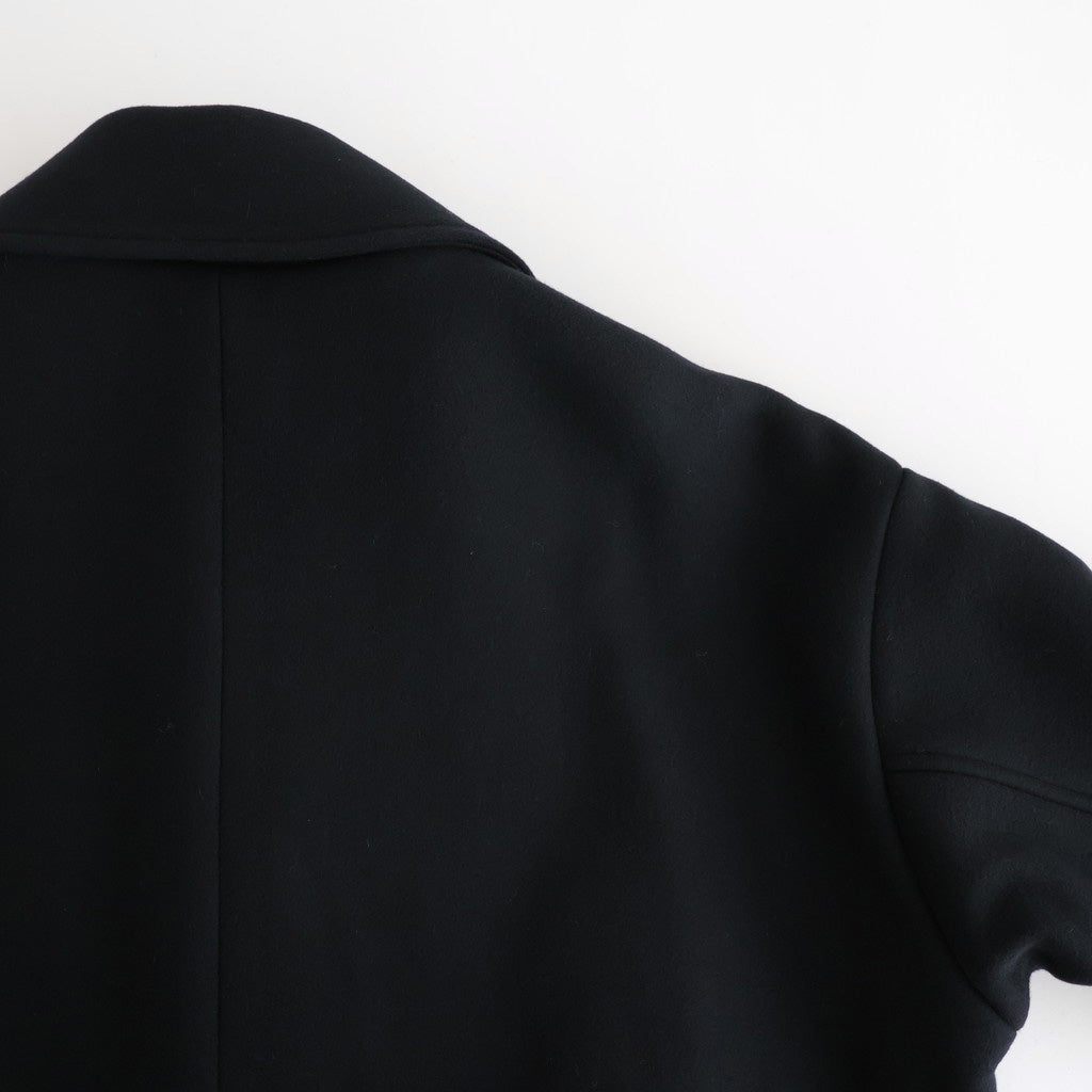 Melton Big Balmaccan Coat #BLACK [YK25FW01033C]