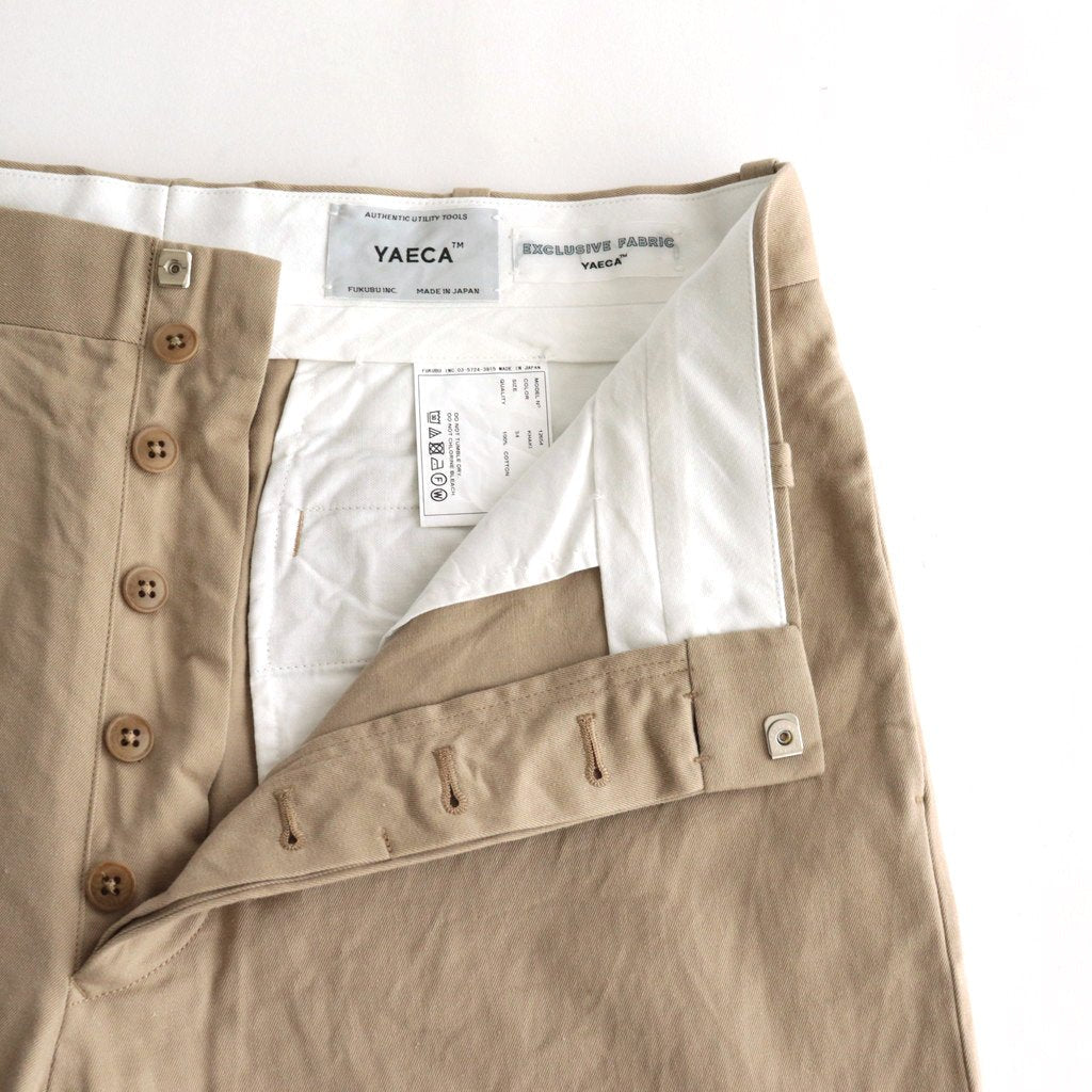 CHINO CLOTH PANTS WIDE #KHAKI [12654]
