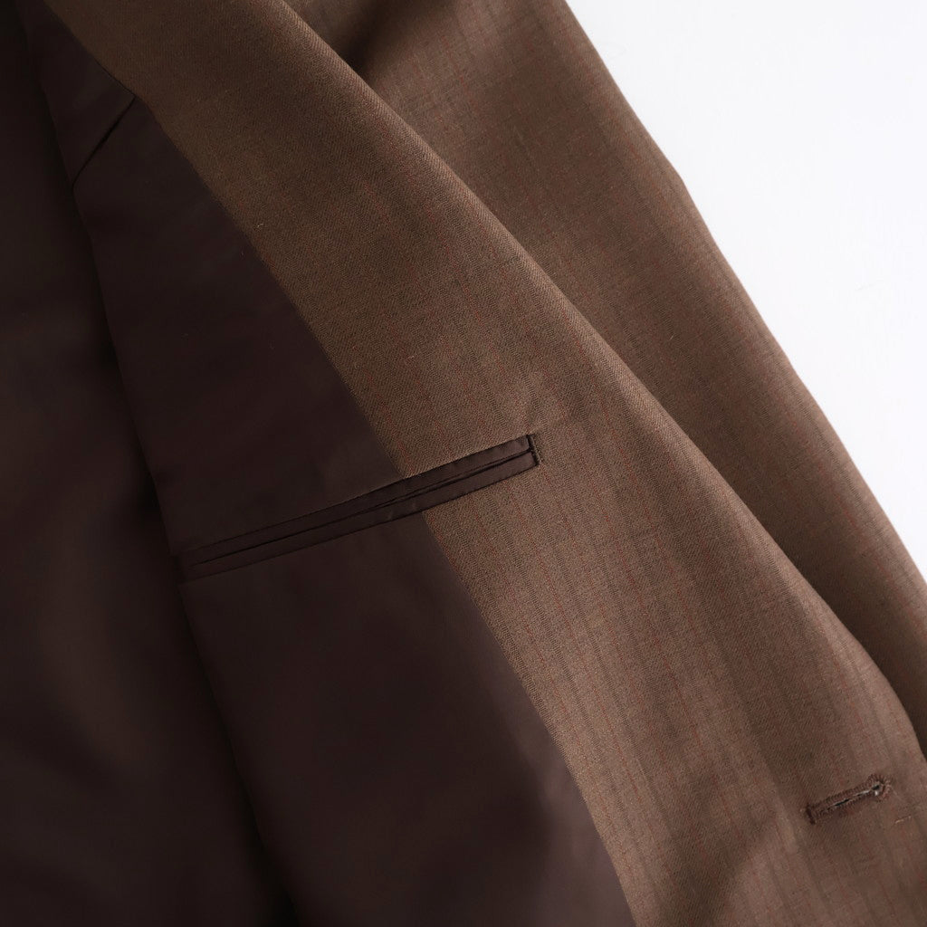 BLUEFACED WOOL JACKET #BROWN RED STRIPE [A25AJ01BS]